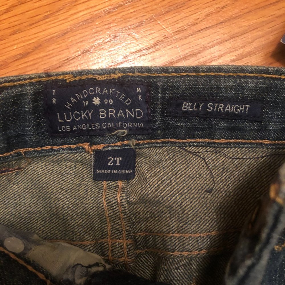 BRAND NEW with tags Lucky brand toddler jeans - Picture 2 of 3